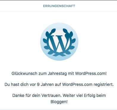 9 Jahre WordPress